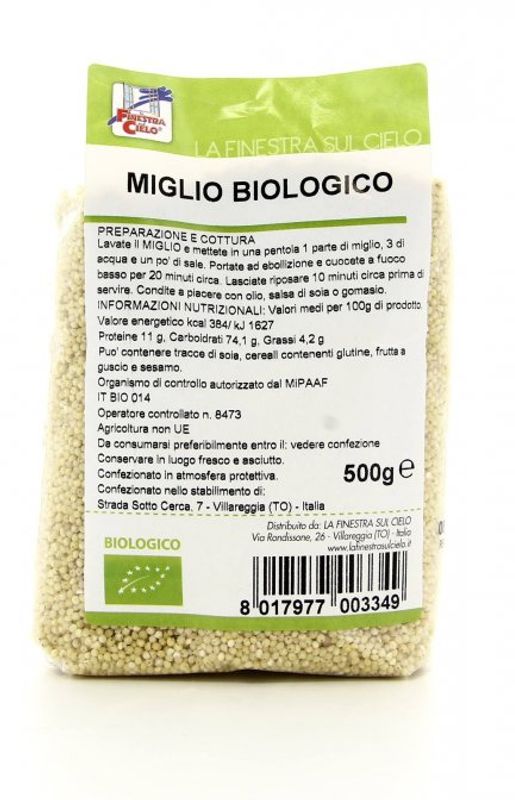 La Finestra sul Cielo Miglio Decorticato bio 500g-1