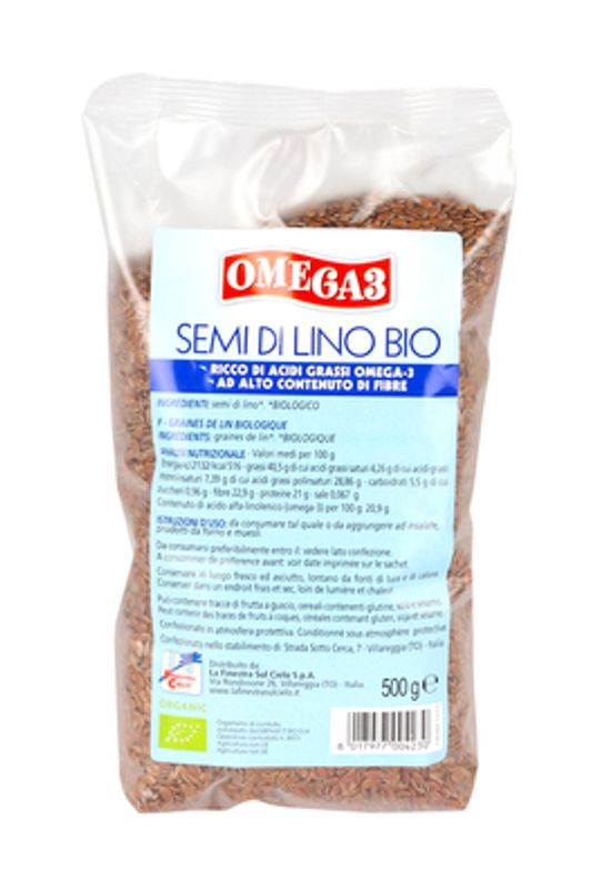 La Finestra sul Cielo Semi di Lino Omega3 bio 500g-1