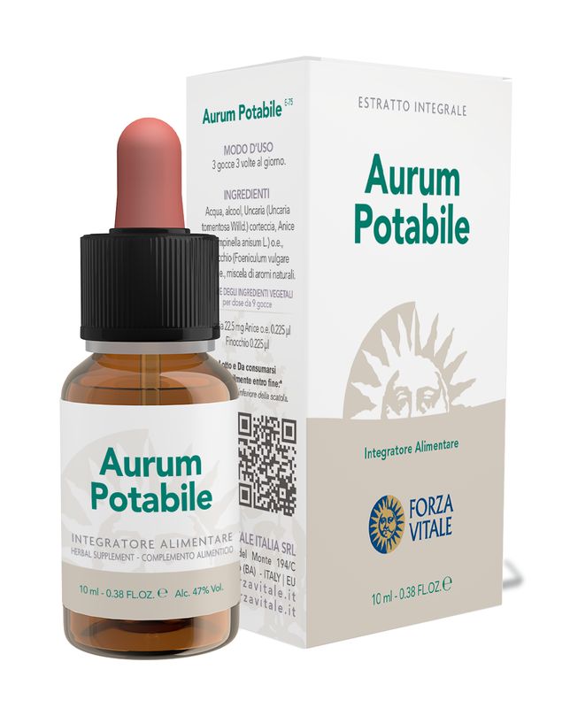 Forza Vitale Ecosol Aurum Potabile per il benessere del cuore 10ml-1