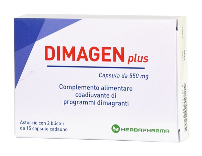 Dimagen Plus Complemento alimentare coadiuvante di programmi dimagranti 30 capsule-1