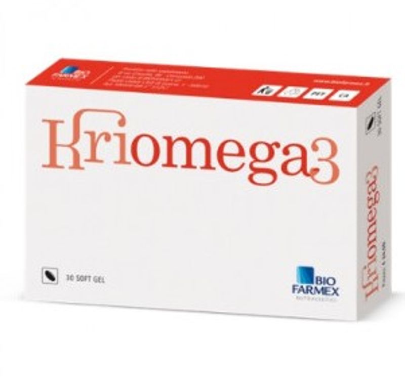 Kriomega 3 per il benessere cardiovascolare 30 capsule softgel-1