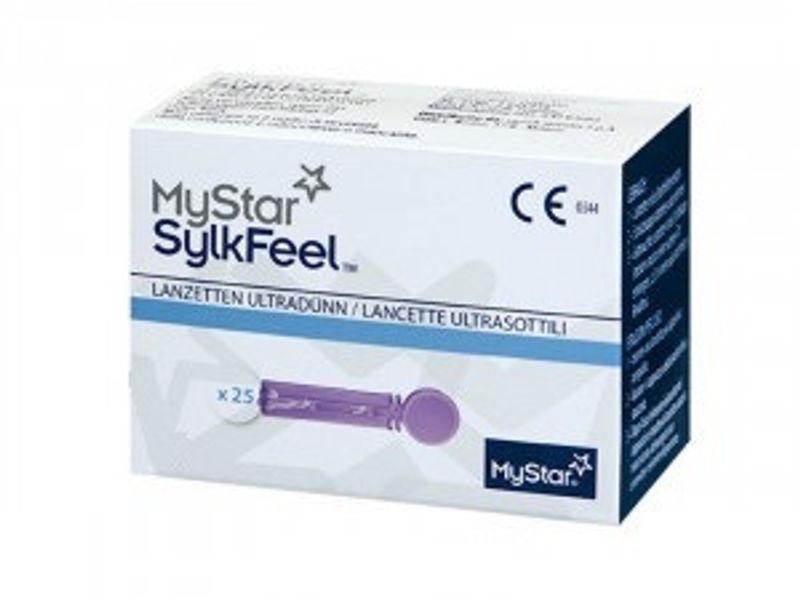 MyStar SylkFeel 25 Lancette per misuratore di glicemia 28g-1