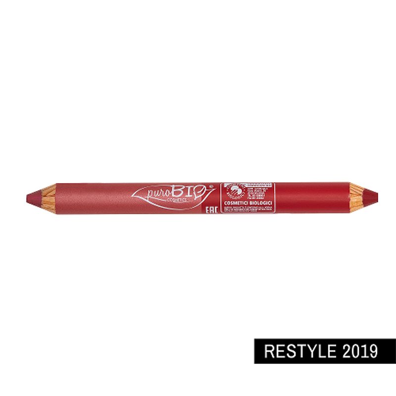 PuroBio Matitone Duo Labbra Day & Night Rosa corallo + Rosso ciliegia Restyle 2019-1