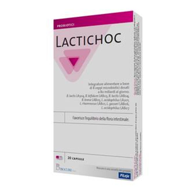 Lactichoc per l'equilibrio della flora intestinale 20 capsule-1