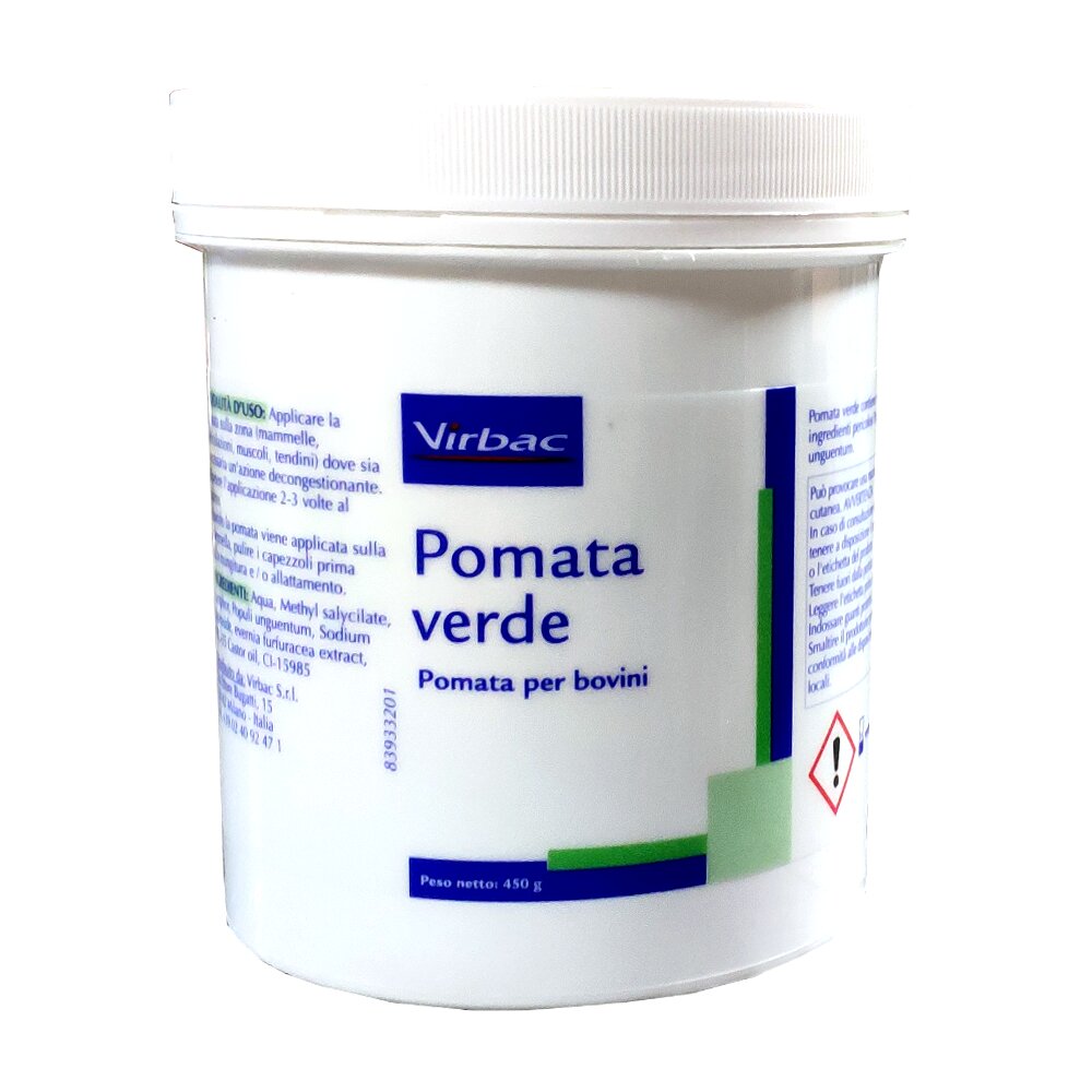 Virbac Pomata Verde ad uso veterinario per tutte le specie animali 450g-2