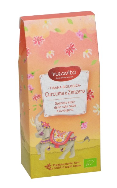 Neavita Tisana biologica sfusa Curcuma e Zenzero 80g-1