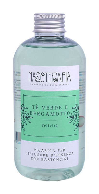 Nasoterapia Tè Verde e Bergamotto Felicità Ricarica Diffusore d'essenza 250ml-0