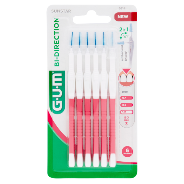 Gum Bi Direction  Scovolino Interdentale 1,2mm 6 pezzi-1