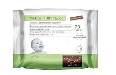 Fiocchi Di Riso Salviette Talco Non Talco 20 Pezzi-1
