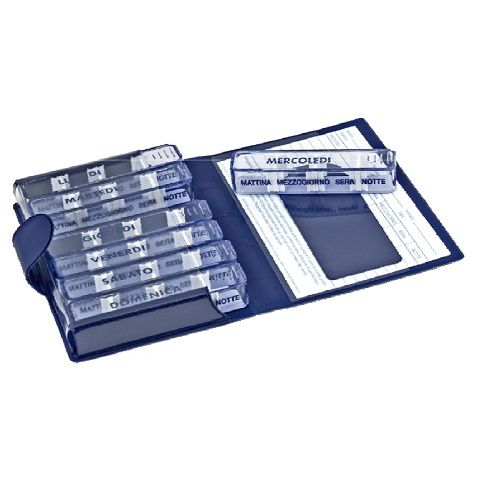 Farmacare Medidos Portapillole settimanale blu 1 pezzo-1
