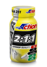 ProAction BCAA 2:1:1 integratore di aminoacidi per il sostegno energetico 130 compresse-1