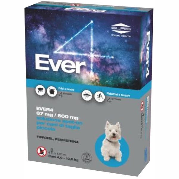 Slais Ever 4 Spot On 4 Pipette Cani 4-10 Kg Taglia Piccola-1