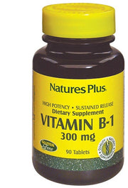 Natures Plus Vitamina B1 Tiamina 300mg 90 Tavolette-1