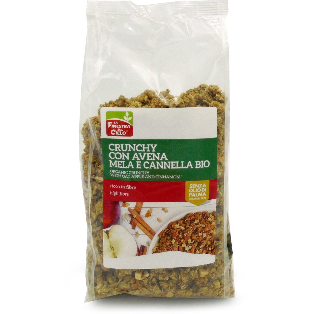 La Finestra Sul Cielo Crunchy Avena/Mela/Cannella Bio 375g-2