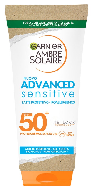 Garnier Ambre Solaire Advance Sensitive Latte Protettivo 200ml SPF50+-1