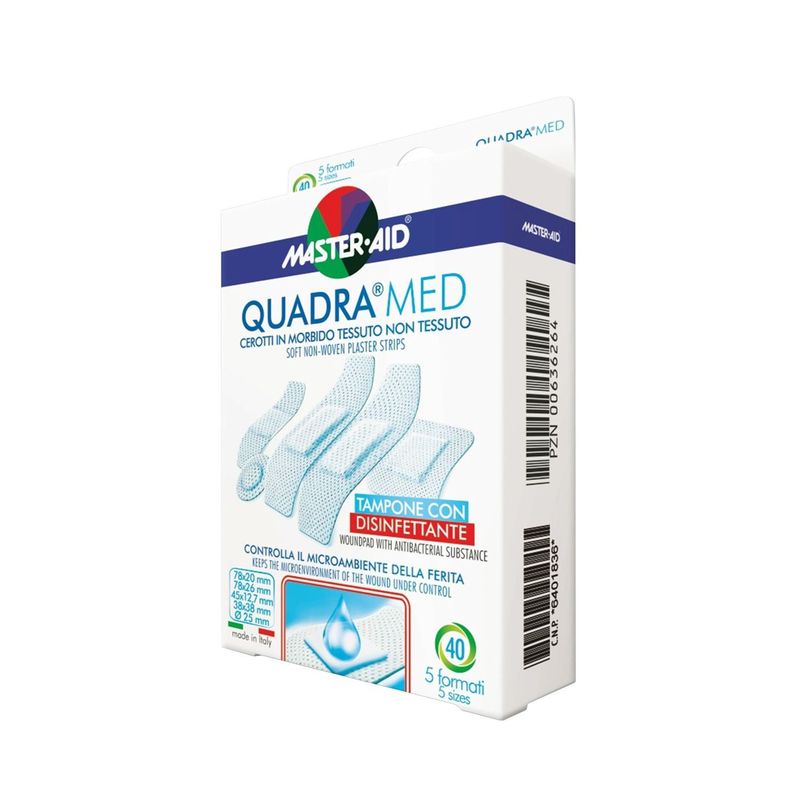 Quadra Med Cerotto Dermoattivo 40 strip assortiti-1
