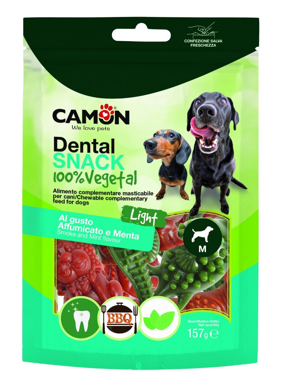 Camon Snack Dentale AnimalVeg Taglia M Due Gusti Cani 157g-1