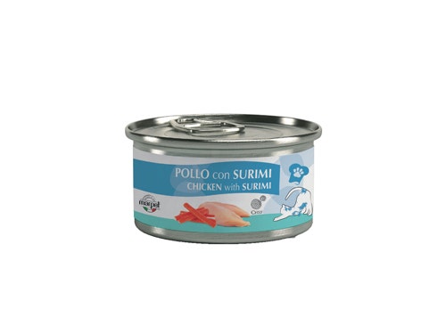 Marpet Chef Pollo Con Surimi Cibo Umido Per Gatti Adulti Lattina 80g-1