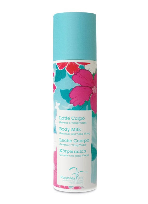 PuraVida Bio Latte Corpo Geranio E Ylang Ylang 200ml-1
