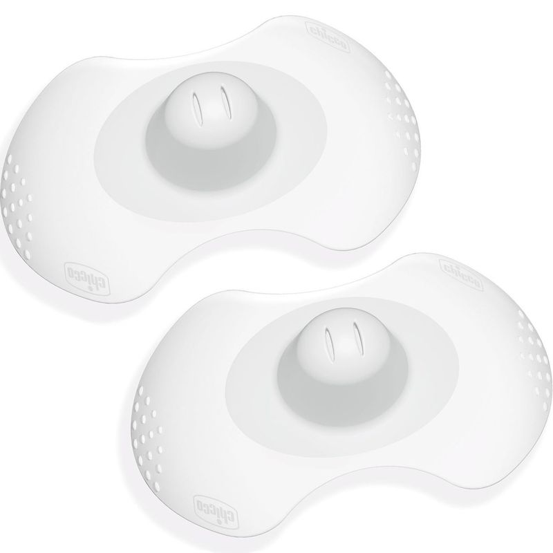 Chicco Skin To Skin Paracapezzoli in Silicone Taglia M/L 2pz-1