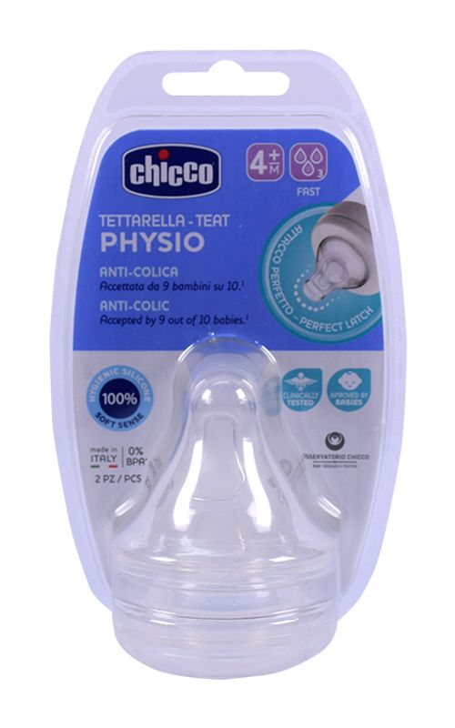 Chicco Tettarella Perfect 5 Physio +4 mesi anticolica 2 Pezzi-1