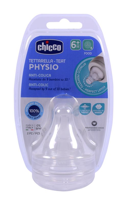 Chicco Tettarella Perfect 5 Physio +6 mesi anticolica 2 Pezzi-1