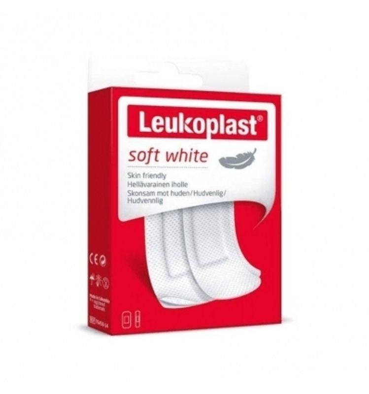 Leukoplast Soft White Cerotti Altamente Traspiranti 20 Pezzi 19x72mm-1