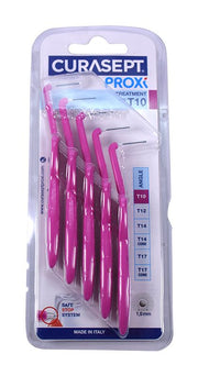 Curasept Proxi Treatment scovolino angolare T10 misura 1,0 mm fuxia 5 pezzi-1