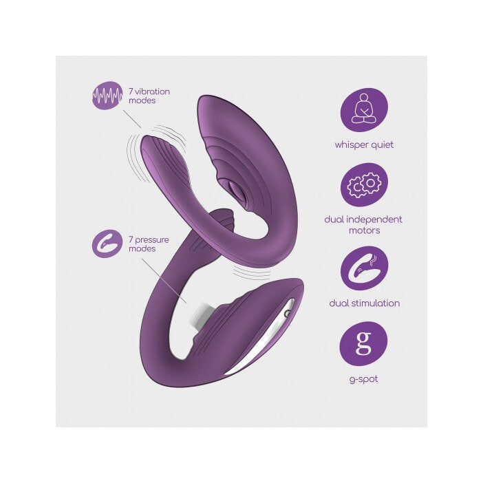 Crushious Vibratore Pleasuriser Ricaricabile Con Telecomando-6