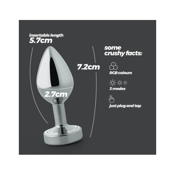 Crushious Borealis Plug Anale Piccolo Con Led-8