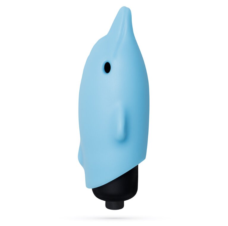 Crushious O-Pet Vibratore Tascabile Delfino Con Palla A 10 Vibrazioni Blu-1