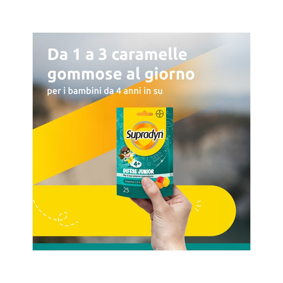 Supradyn Difese Junior Integratore Difese Immunitarie con Vitamina C D e Zinco 25 Caramelle Gommose-34