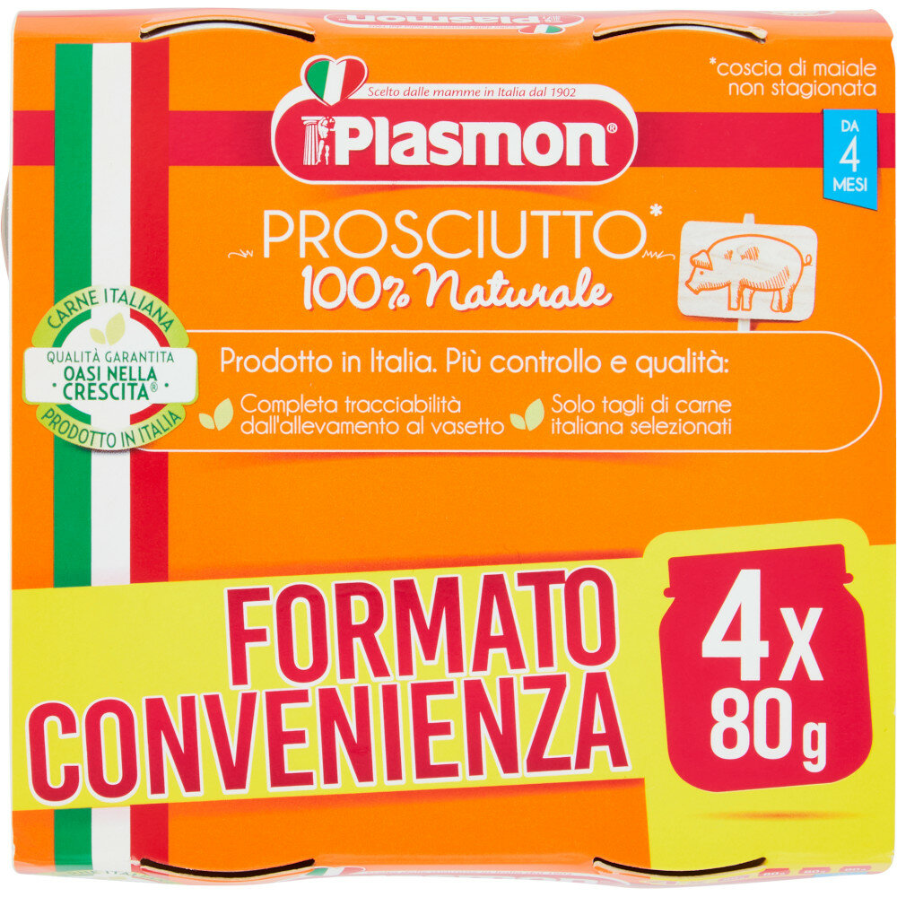 Plasmon Omogeneizzato Prosciutto 4x80g-1