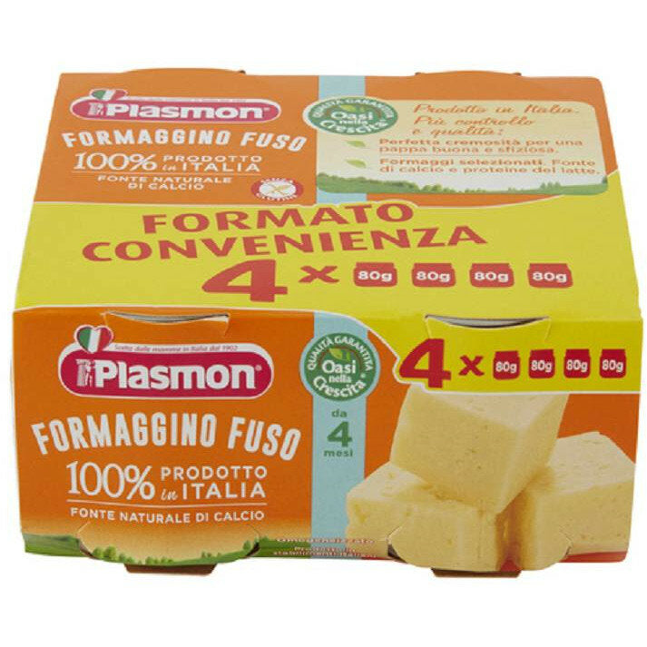 Plasmon Omogeneizzato Formaggino Fuso Classico 4x80g 4Mesi+-2