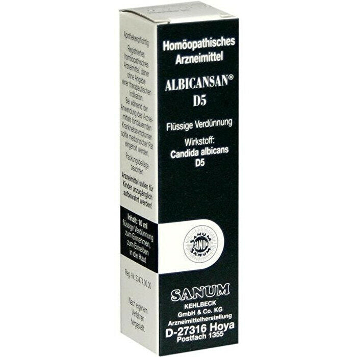Albicansan D5 Gocce Sanum soluzione per uso orale, cutaneo ed inalatorio 10 ml medicinale omeopatico-2