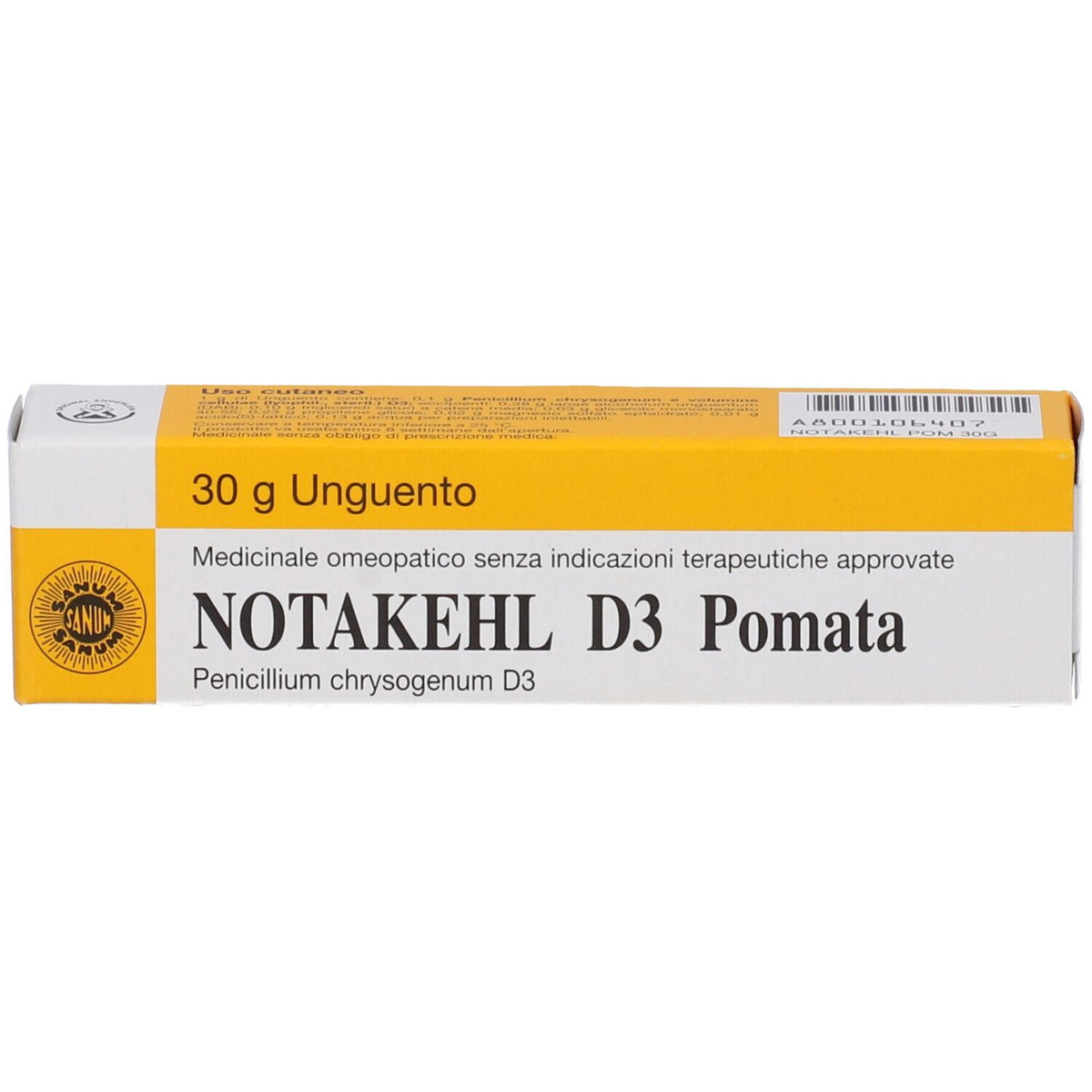 Sanum Notakehl D3 Pomata Medicinale Omeopatico 30g