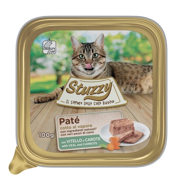 Stuzzy Patè Di Vitello E Carote Per Gatti 100g-1