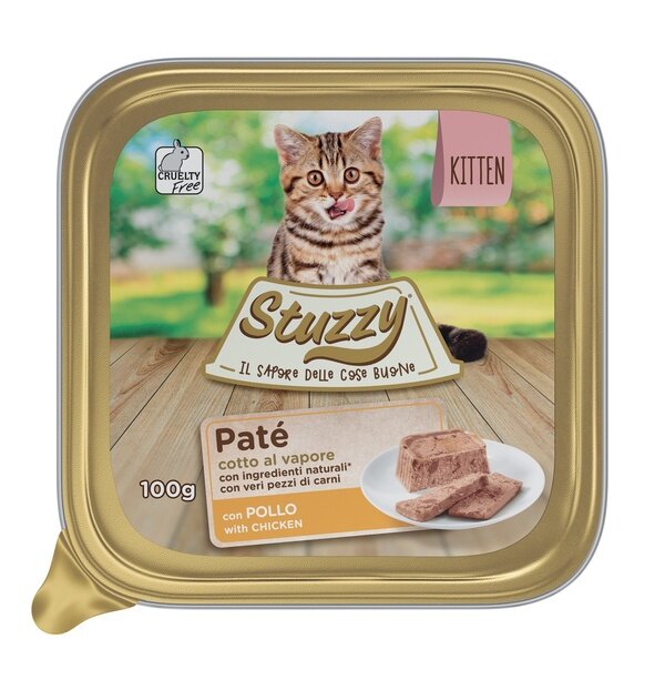Stuzzy Patè Di Pollo Per Gattini 100g-1