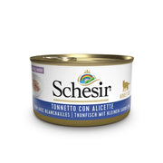 Schesir Cat Cibo Umido Tonnetto Con Alicette In Brodo Per Gatti Lattina 85g-1