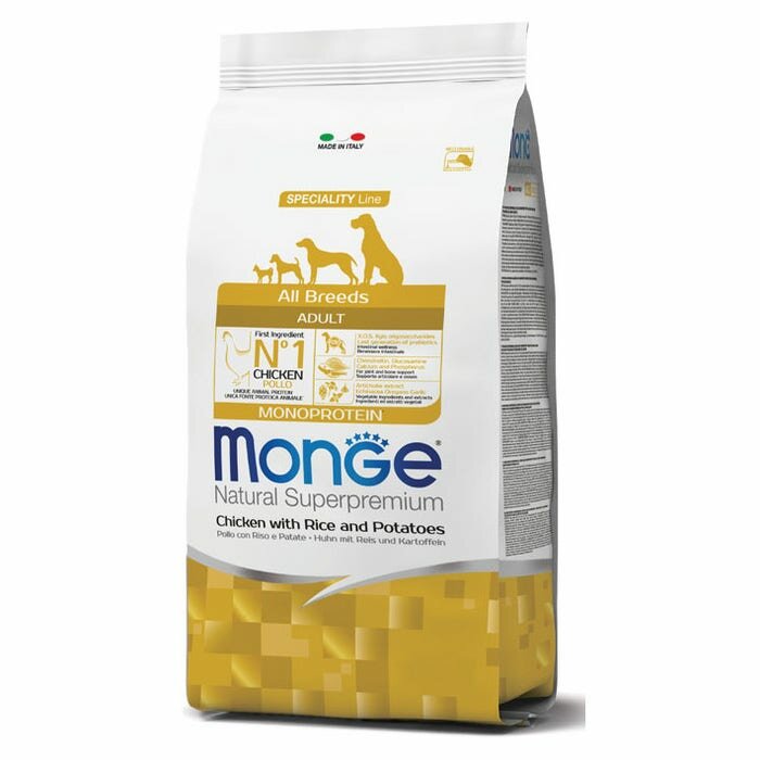 Monge Pollo Riso E Patate Cibo Secco Per Cani Adulti Sacco 12 Kg-2