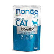 Monge Grill Senior Ricco in Sgombro Cibo Umido Per Gatti Età Avanzata 85g-2