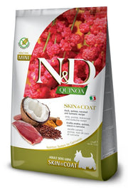 Farmina N&D Quinoa Dog Skin&Coat Anatra Cocco E Curcuma Per Cani Adulti Taglia Mini Sacco 2,5kg-1