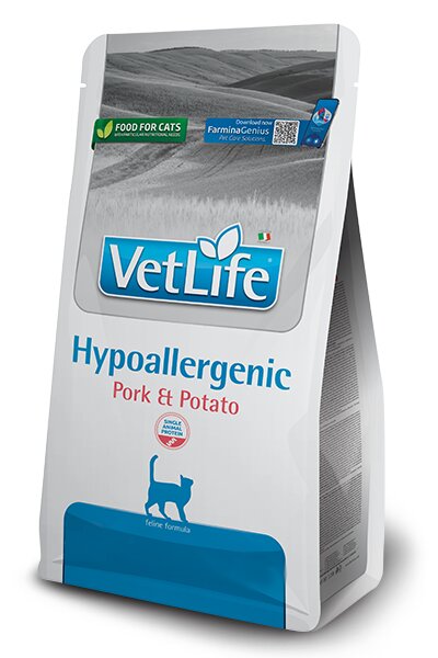 Farmina Vet Life Hypoallergenic Maiale E Patate Per Gatti Adulti Sacco 400g-1