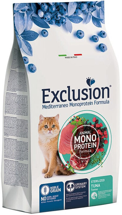 Exclusion Mediterraneo Monoprotein Noble Grain Sterilized Cibo Secco Tonno Per Cani Adulti 300g-1