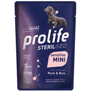 Prolife Sterilised Maiale Fresco Con Riso Cibo Umido Per Cani Adulti Taglia Piccola Bustina 100g-1