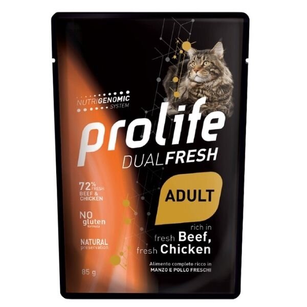 PROLIFE CAT DUAL AD BEEF 85G-1