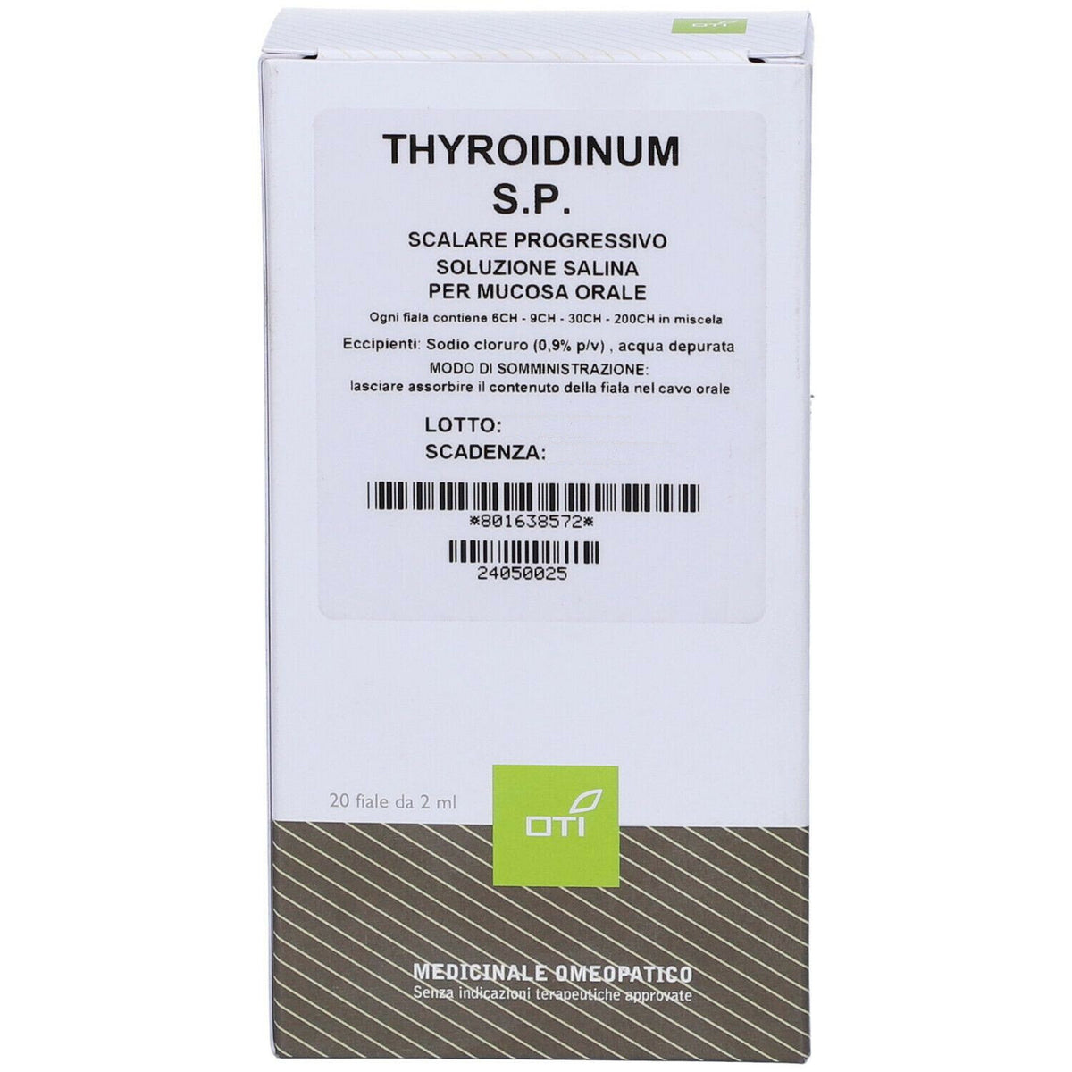 Oti Thyroidinum Scalare Progressivo 20 Fiale 2ml-1