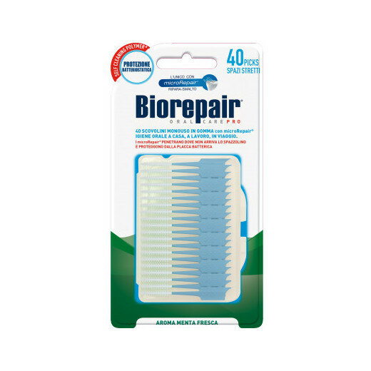 Biorepair Scovolino Gomma Fine 40 Pezzi-2