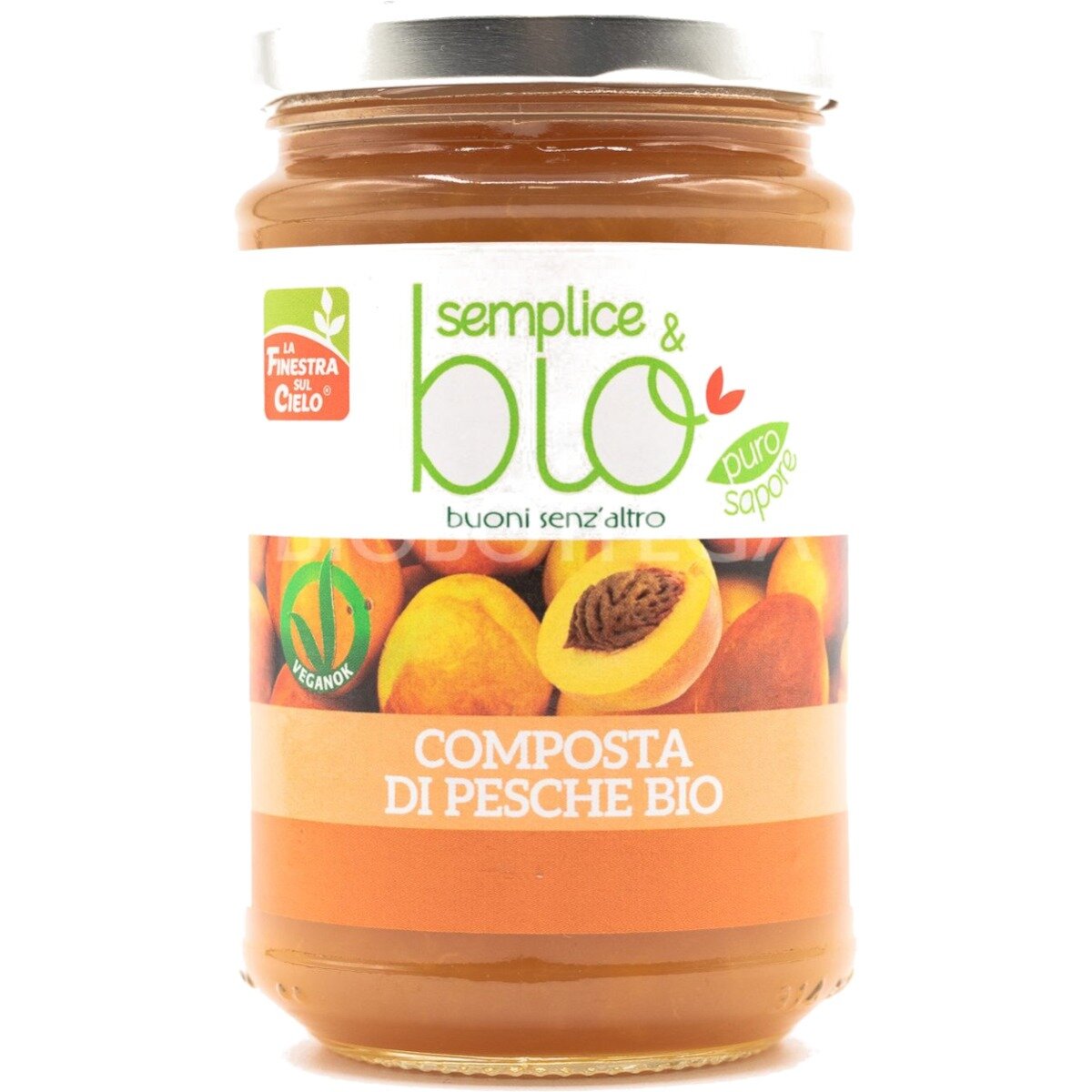 La Finestra Sul Cielo Composta Di Pesche Bio Con Polpa Di Mela 320g-2