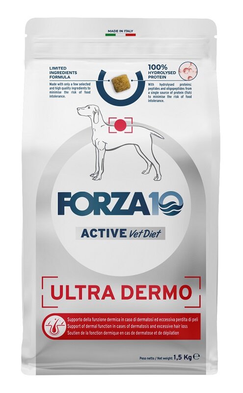 Forza10 Active Vet Pet Ultra Dermo Crocchette Pesce Per Cani Adulti 1,5kg-1